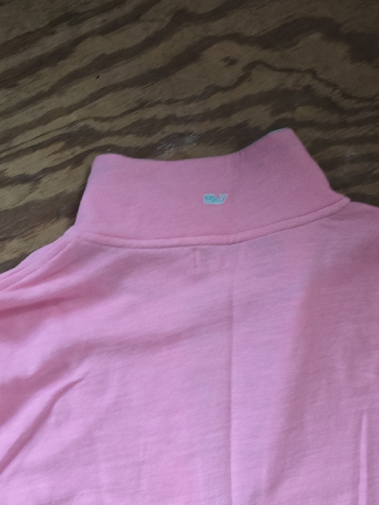 Vineyard Vines Pink Pullover with Aqua Trim - Picture 5 of 5